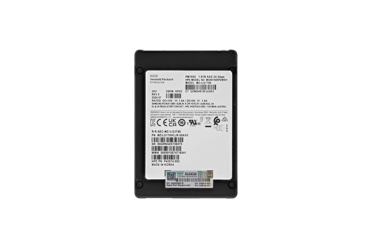 HPE 1.6TB SAS 2.5