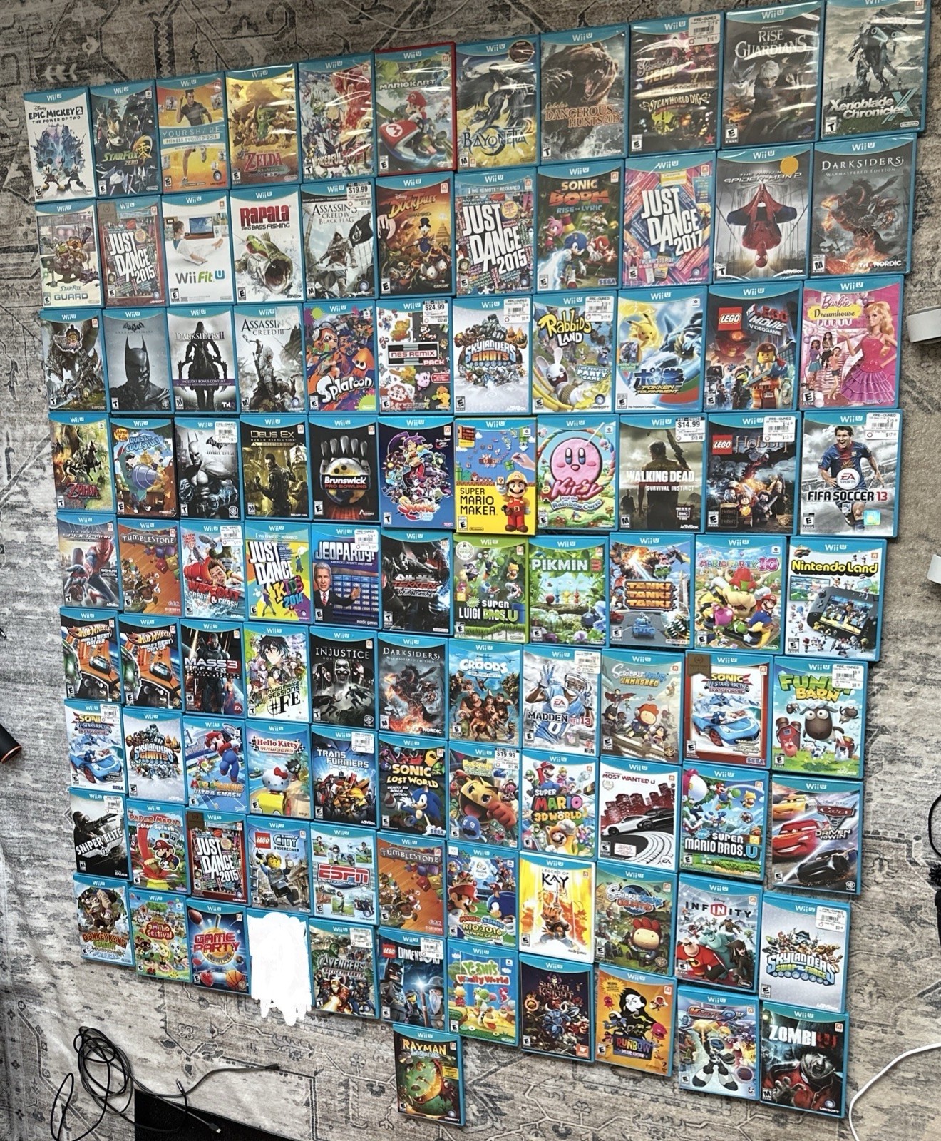 Lot Of 99 Nintendo Wii U Games - Mario, Zelda, Xenoblade, Rare Games, Etc.