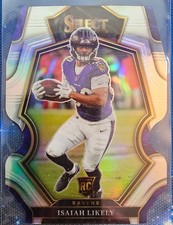 2022 Panini Select #110 Silver Prizm Isaiah Likely Die-Cut Premier Rookie Card. rookie card picture