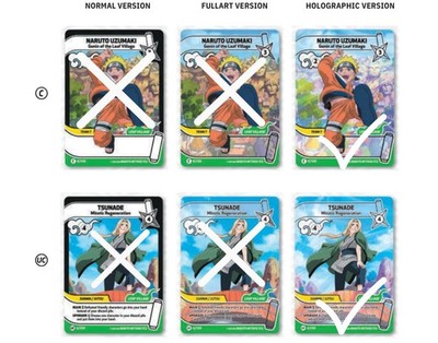 Naruto Mythos  HOLO FOIL C & UC  NM  ENG  1st Edition