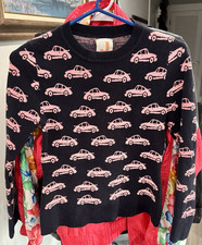 JoosTricot Womens Porche 911 Print Knit Pullo...