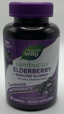 Nature's Way Sambucus Elderberry Gummies for Immune Support - 60 Count