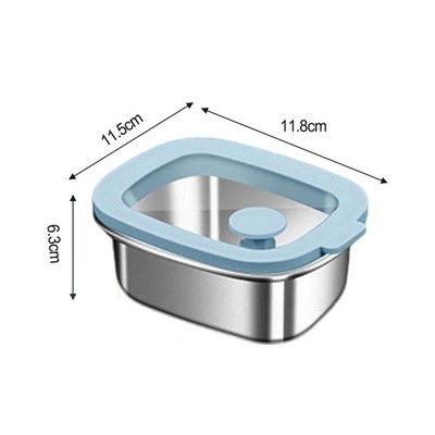 Stainless Steel Food Storage Box with Lid Seal for Kitchen and Camping Use