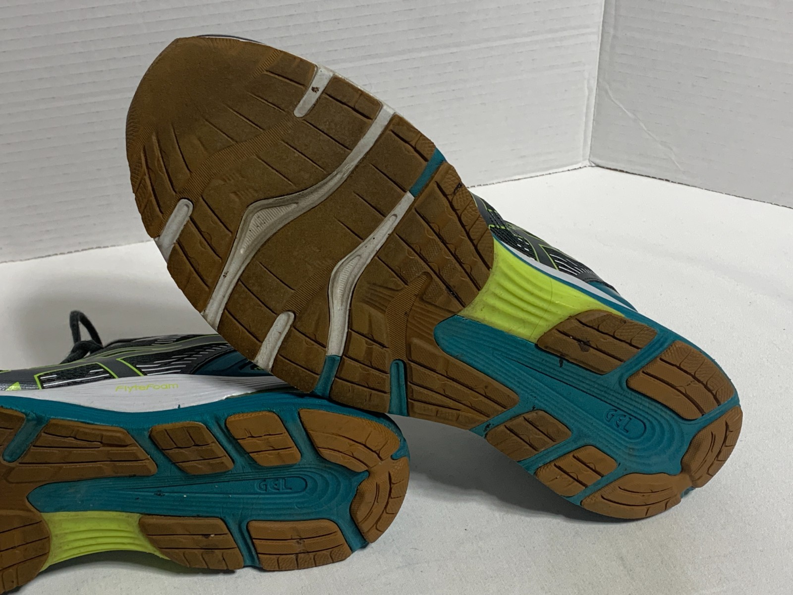 Asics Gel-Nimbus 21 Black Grey Blue Up Sneakers Running Shoes Men's Size 13 thumbnail 10