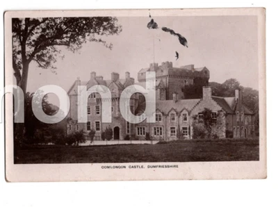 Comlongon Castle Clarencefield Dumfriesshire J Maxwell 1908 Real Photo Postcard - Image 1 of 2