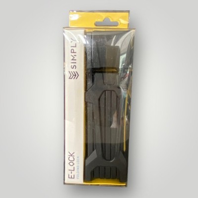 Simply EV E Lock Folding, Hardened Steel, Bike and e-scooter Lock 