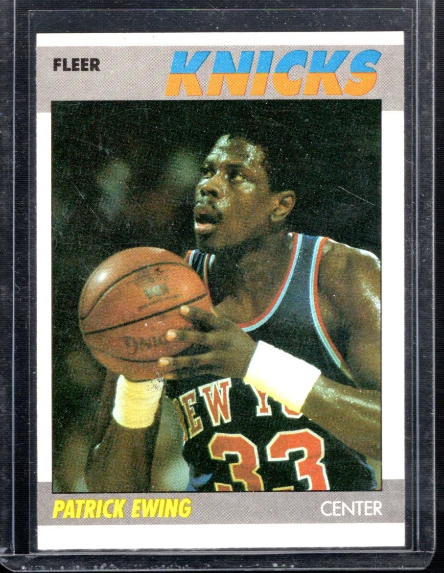 1987 Fleer #37 Patrick Ewing NM-MT , Free Shipping