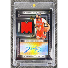 Brandon Ingram 22-23 Obsidian Matrix Materials Orange Etch Patch Auto /35 SSP