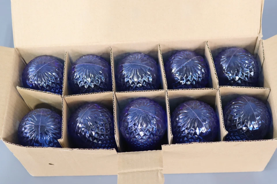 Vickerman S14 LED Blue Faceted Replacement Bulb E26 Nickel Base  10 Bulbs - Image 2 of 4