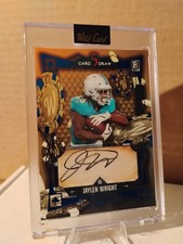 2024 Wild Card 5 Card Draw Jaylen Wright Auto 1/1 Miami Dolphins