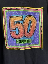 Vintage Trisar Inc. 1992 T-Shirt 50 Happens! Made in USA Single Stitch Size XL