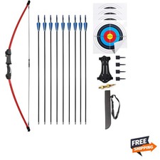 45" Youth Bow and Arrows Set for Kids 8-12 Teens Recurve Archery Beginner Gif...
