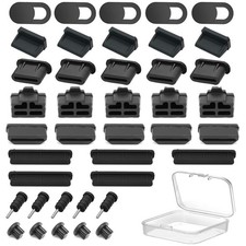 40PCS USB Port Cover, Silicone Anti Dust Cover Dust Plugs Caps for Computer C...