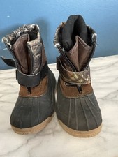 Ozark Trail Kids Camo INSULATED Hunting/Snow Boots Size US 6, EUR 22