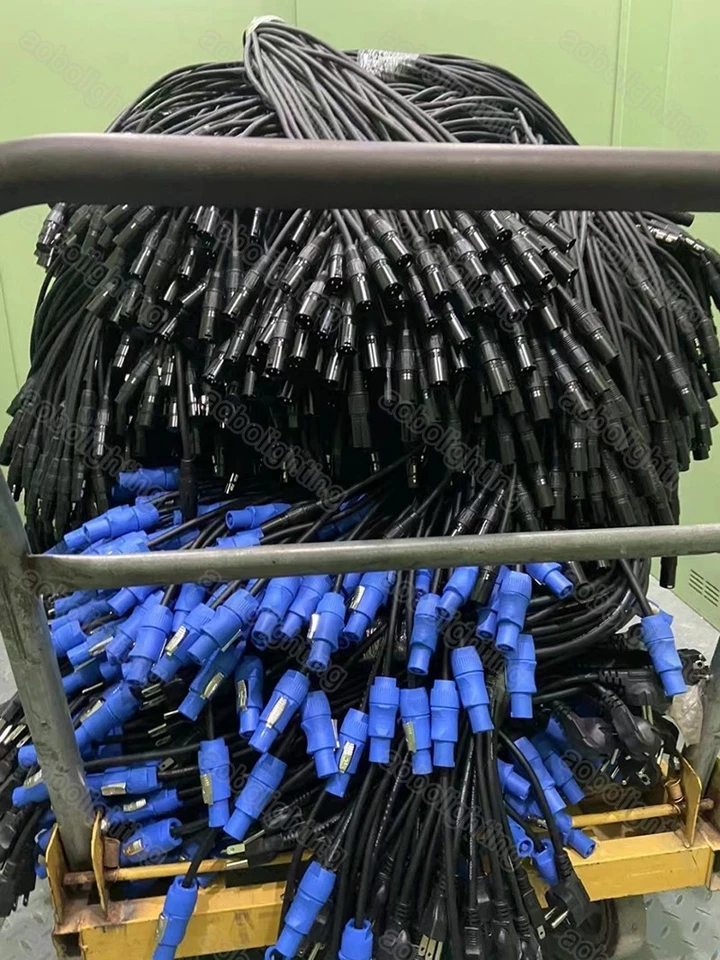 10x DJ Stage Lighting Beam Light Aviation Power Cable LED Screen Power Plug 20A - Image 2 of 4