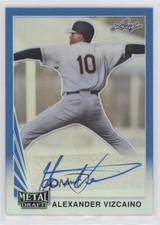 2021 Leaf Metal Draft 1990 Blue Rainbow 6/35 Alexander Vizcaino #LA-AV2 Auto 4z8