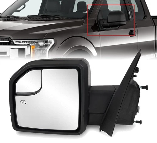 Mirror Passenger Left Side Heated 6Pin For 2015-2020 Ford F150 F-150 Truck 6pins