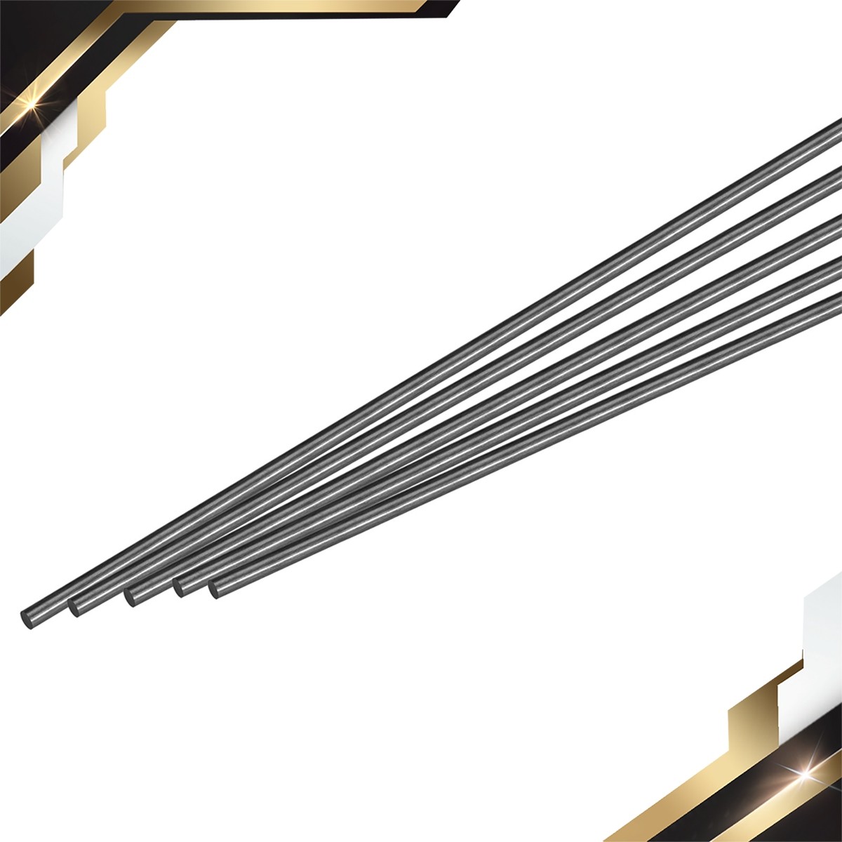 Bon Fiber Rod 5mm X 500mm For Rc Plane Diy Wing Tube Quadcop