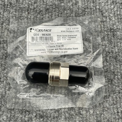 Koolance QD4-MSN38 3/8'' NPT male Male Quick Disconnect No-Spill Coupling N