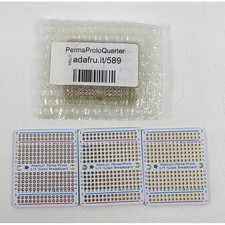 Lot of 6 Adafruit Perma-Proto 1/4 Sized Breadboard PCB Gold Plated 589 DIY Proto