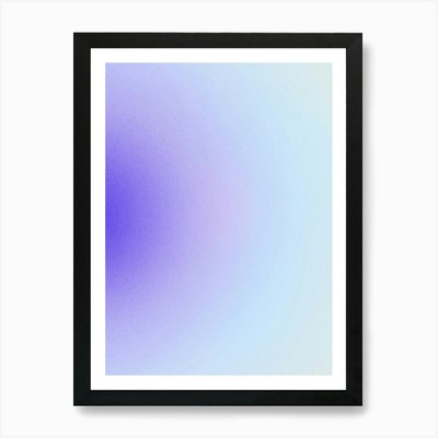 Blue Gradient Art Print Framed Wall Art Poster Canvas Print Picture