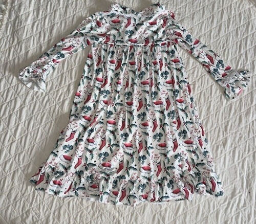 KRYSSI KOUTURE Christmas Long Sleeve Nightgown Girls Size 7-8T - Picture 7 of 7