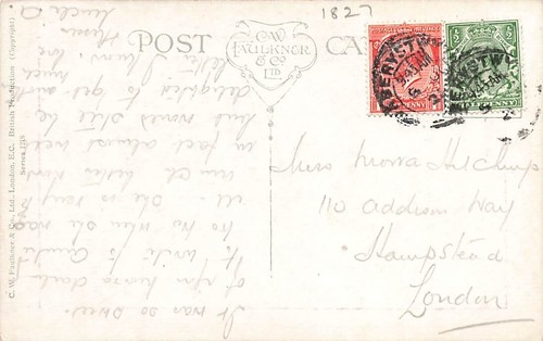 1924 SYBIL BARHAM Will of the Wisp RAINBOW ENDS Series 1218 postcard - Picture 2 of 2