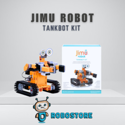   Jimu TankBot Roboter Bausatz - Bauen, programmieren und spielen! Interaktives MINT-Lernspielzeug