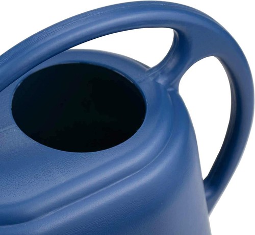 Plastic Watering Can, Blue, 1-Gallon - Picture 3 of 7