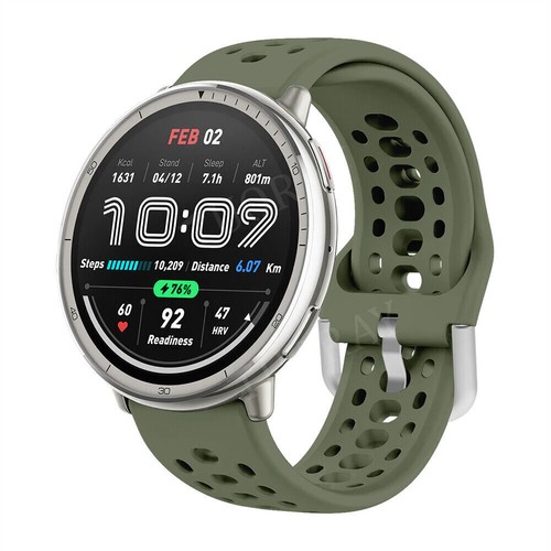 Silicone Watch Band Strap For Amazfit Active 2 Bip 3 Pro Lite GTS 2 2e 3 4 Mini - Picture 4 of 61