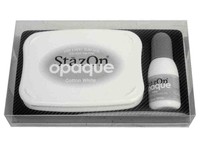 Tsukineko Stazon Stamp Pad Opaque Cotton White Tsukineko Stazon Stamp Pad Opaque Cotton White