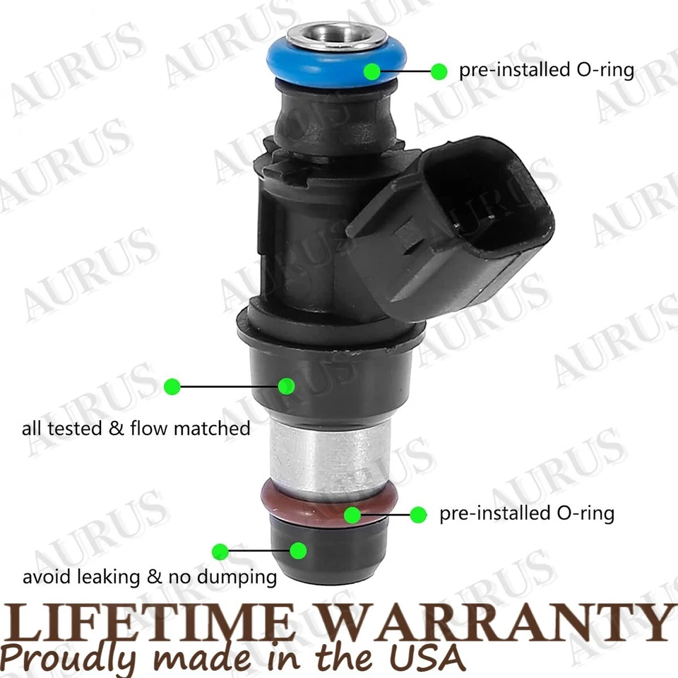 x8 Aurus New Fuel Injectors for 2007-2010 Chevrolet Silverado 2500 3500 HD 6.0L - Image 4 of 4