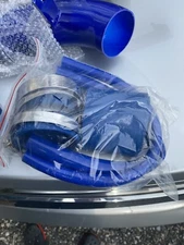 Blue 3" Cold Air Intake Filter Induction Pipe Kit For Hyundai Tiburon 98-01