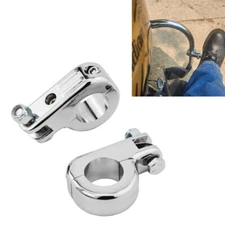 1.25" Highway Engine Guard Foot Peg Clamps Kit For Harley Road King Street Glide
