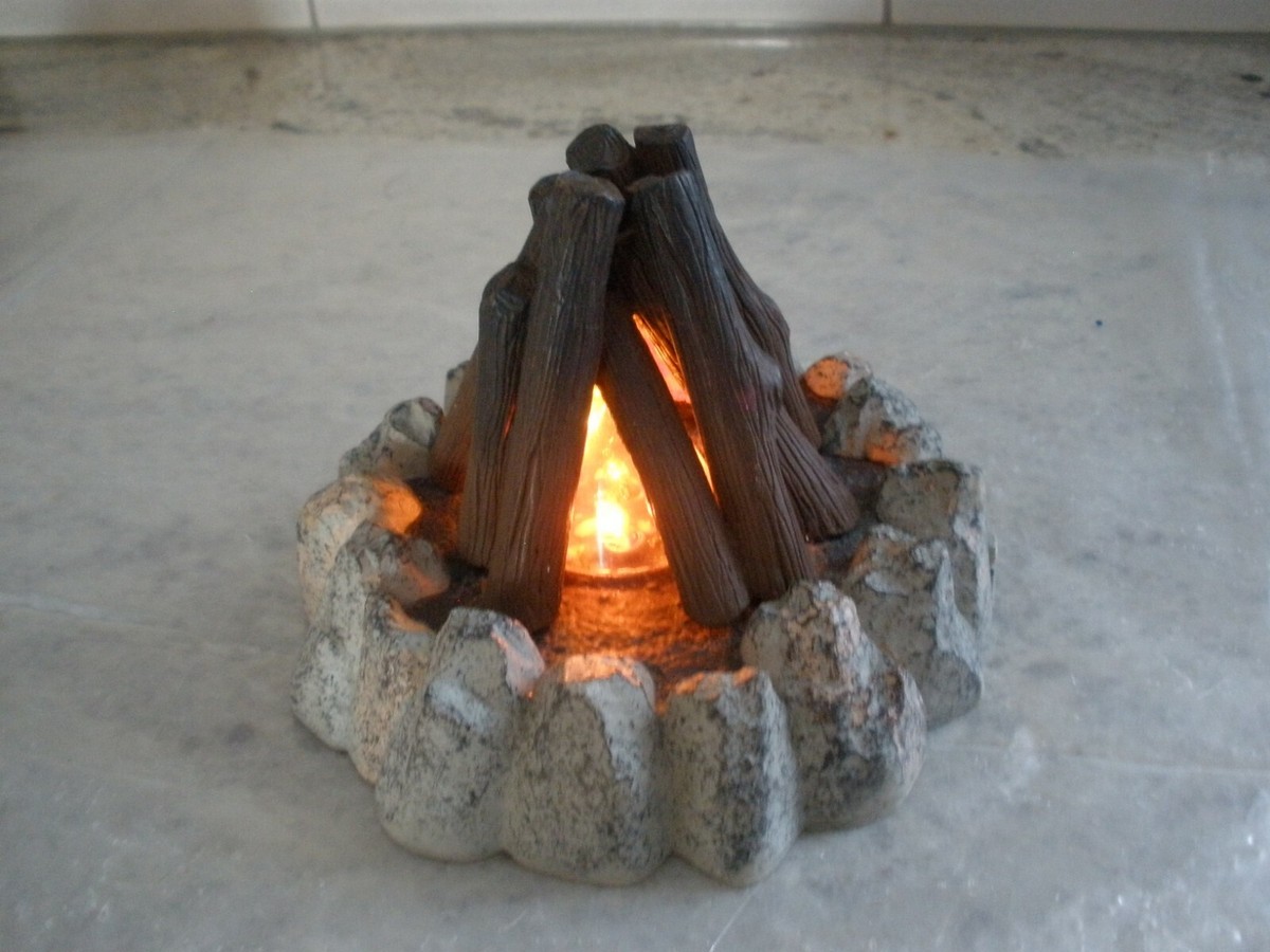 American Girl Doll Campfire Wood Fire Pit for Kaya's Teepee