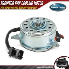 Left or Right Radiator Fan Cooling Motor for Honda Accord 2013-2017 w/ 2-Blade