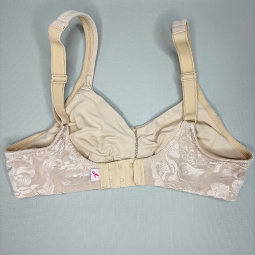 Wacoal Cancer Awareness Bra 36B Wire Free Satin Soft Cups Adjustable Strap 85276 - Picture 6 of 10