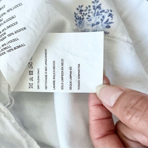 Club Monaco Darminda Blumen Rüschen Strampler in Weiß Blau Größe 6 - Bild 10 von 10