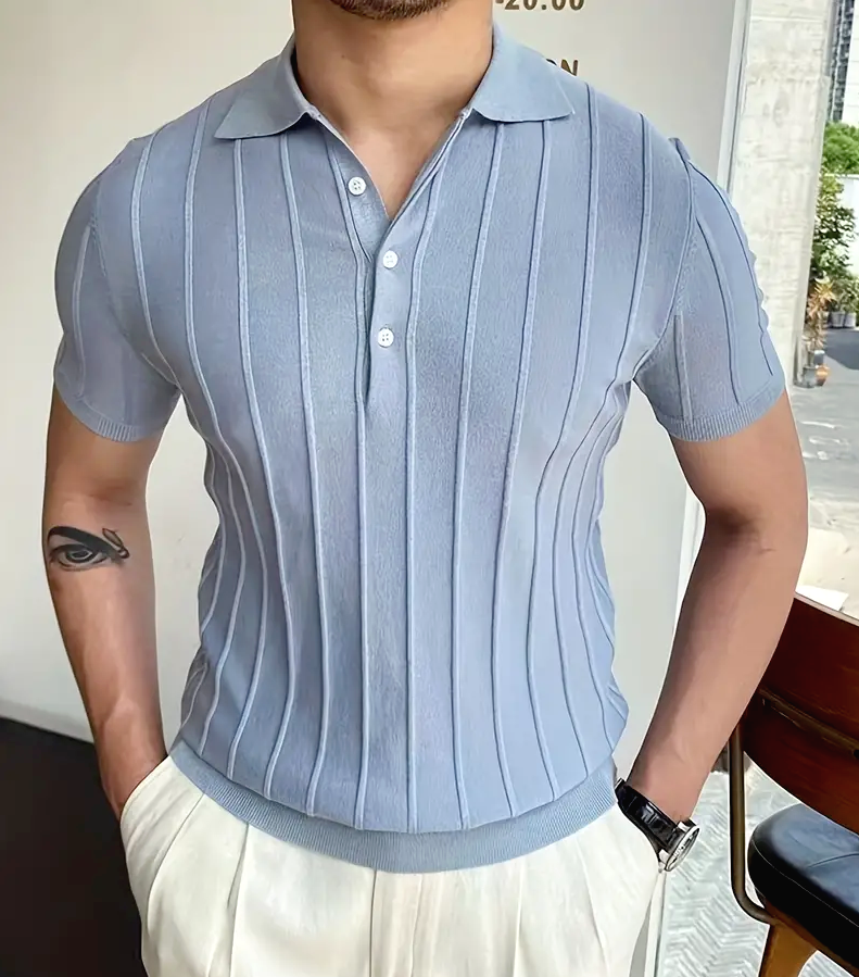 ずっと真夜中でいいのに。Knit Polo Shirts(Light Blue) Knit Polo Shirts (Light Blue) ずとまよ Knit Polo Shirts