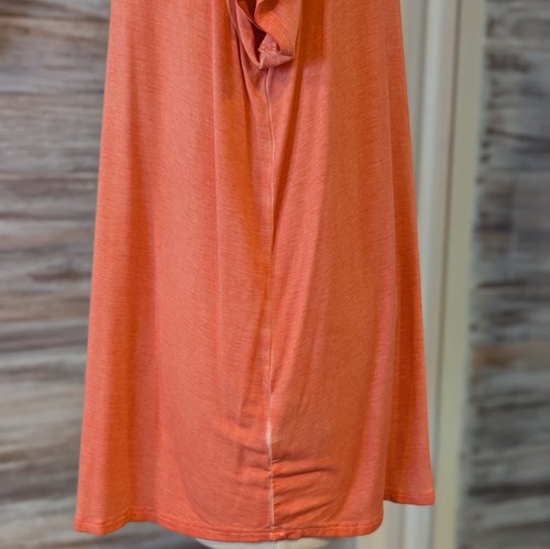 Dear John American Classic Tee Light Orange XL Extra Large Round Neck Top - Picture 3 of 8