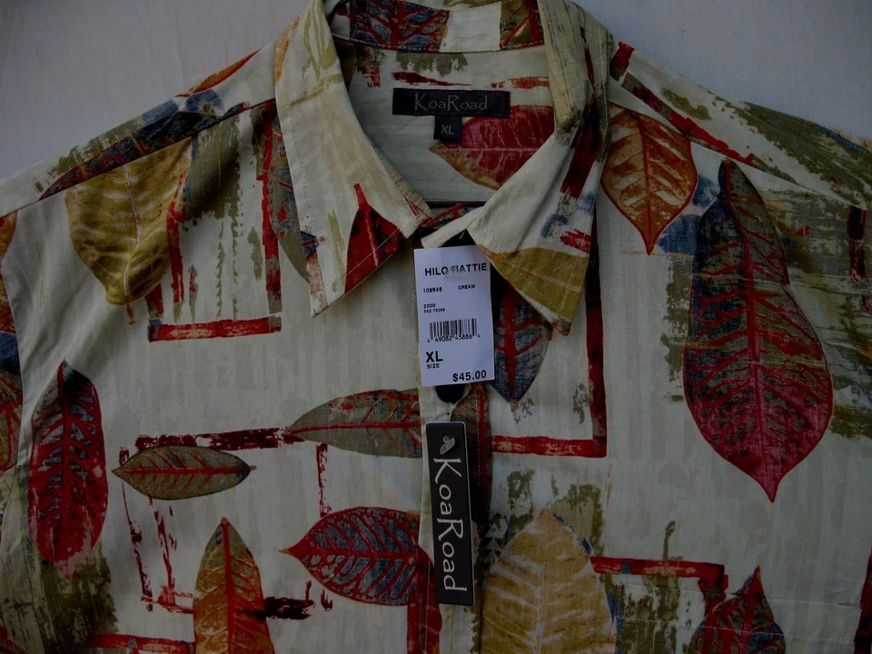 NEW COOL HILO HATTIE KOA ROAD ALOHA HAWAIIAN SHIRT 100% COTTON NEW RELEASE XL - Image 3 of 4