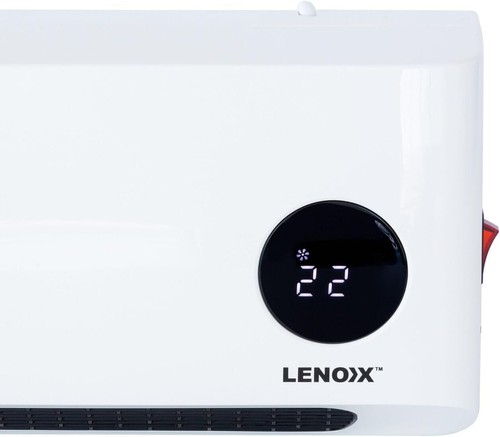 Wall Mounted Heater & Fan 2000W with Remote, Timer, LED Display – White - Picture 4 of 6