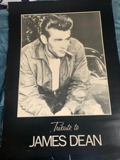 Affiche originale  de James Dean « Tribute to » sur papier cartonné