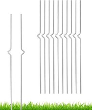 CPTC 10 Pieces Yard Sign Stakes,17" Metal Stakes for Signs 10