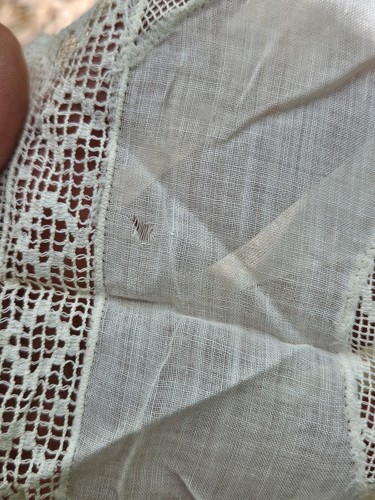 Antique Victorian Lace Linen Handkerchief Birds Double Phoenix - Picture 19 of 21