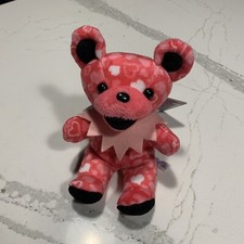 Vintage Grateful Dead 7  Bean Bear Plush  Foolish Heart  By Liquid Blue RARE NWT