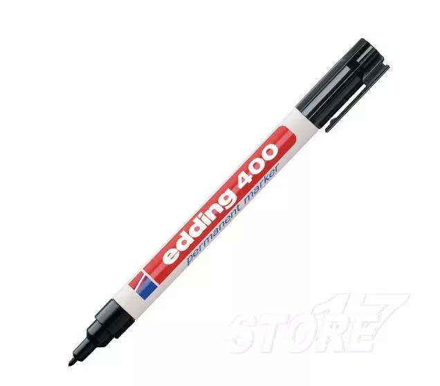 Edding 400 Black 2 Piece Permanent Marker Pen Waterproof eBay