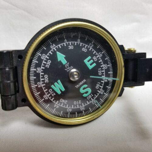 Vintage Lensatic Engineer Field Compass or Sighting Compass Made in Taiwan EUC - Picture 2 of 12