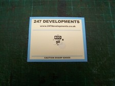 "0" Gauge 247 Developments Shed Plate 82D