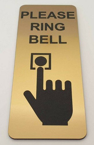 Please Ring Bell Sign Plaque Door Doorbell Buzzer Push Button Intercom - Picture 46 of 161